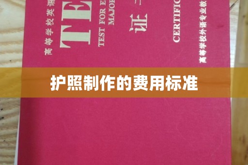 小店护照制作的费用标准